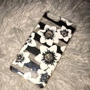 Kate Spade Monochrome Floral Stripe Phone Case
